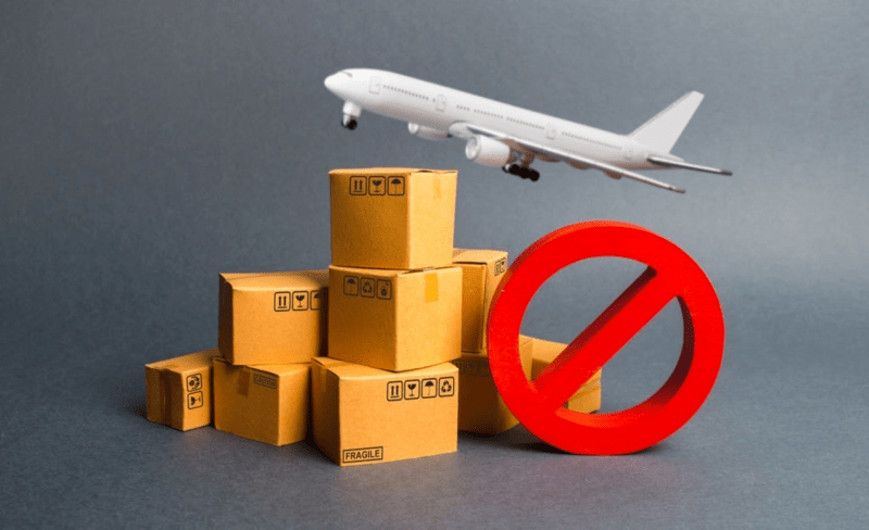 Cần tránh gửi các mặt hàng nằm trong danh sách cấm vận chuyển
